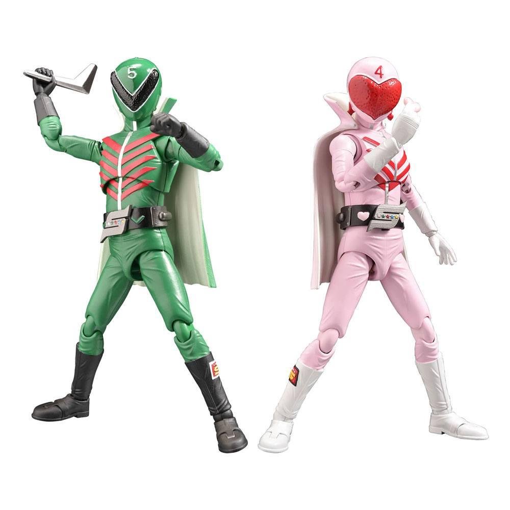 Φιγούρα Himitsu Sentai Gorenger Hero – Momorenger & Midorenger 2-Pack Action Figures (17cm)